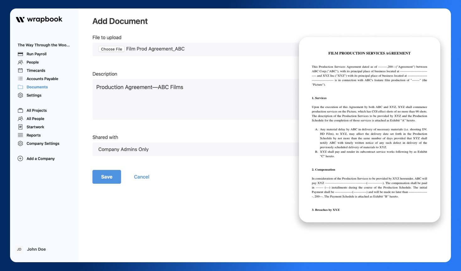 Film Production Agreements The Essential Guide Wrapbook